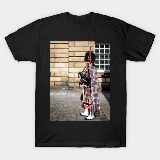 Bagpipe Player T-Shirt by ansaharju